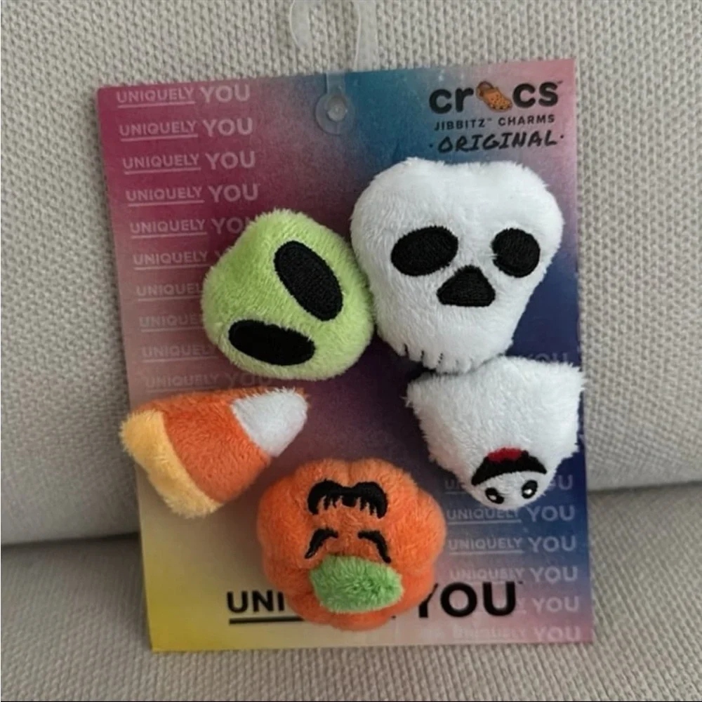 CROCS JIBBITZ HALLOWEEN PLUSH SHOE CHARMS NEW IN PACKAGE
